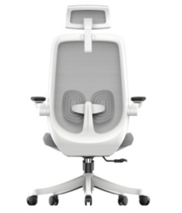 A2-H07-W White colour Ergonomic office chair with headrest_BELEYO