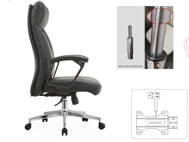 C1 Black colour _BELEYO CHAIR - C1 LUXURY LEATHER CHAIR_Beleyo Chair - 2