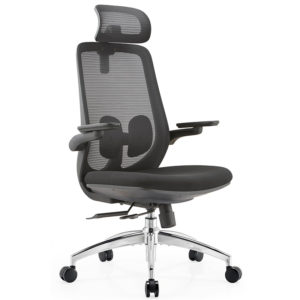 A2-H10 Three-speed sliding chassis(Black) adjustable Ergonomic office chair_BELEYO CHAIR