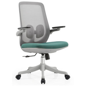 B2-M09 Grey Backframe&grey seat cushion Low Back Executive Ergonomic office chair _BeleyoChair_BELEYO CHAIR