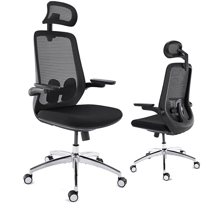 A2-H10 Three-speed sliding chassis(Black) adjustable Ergonomic office chair_BELEYO CHAIR - A2 Shaped cotton cushion Ergonomic office chair_Beleyo chair - 1