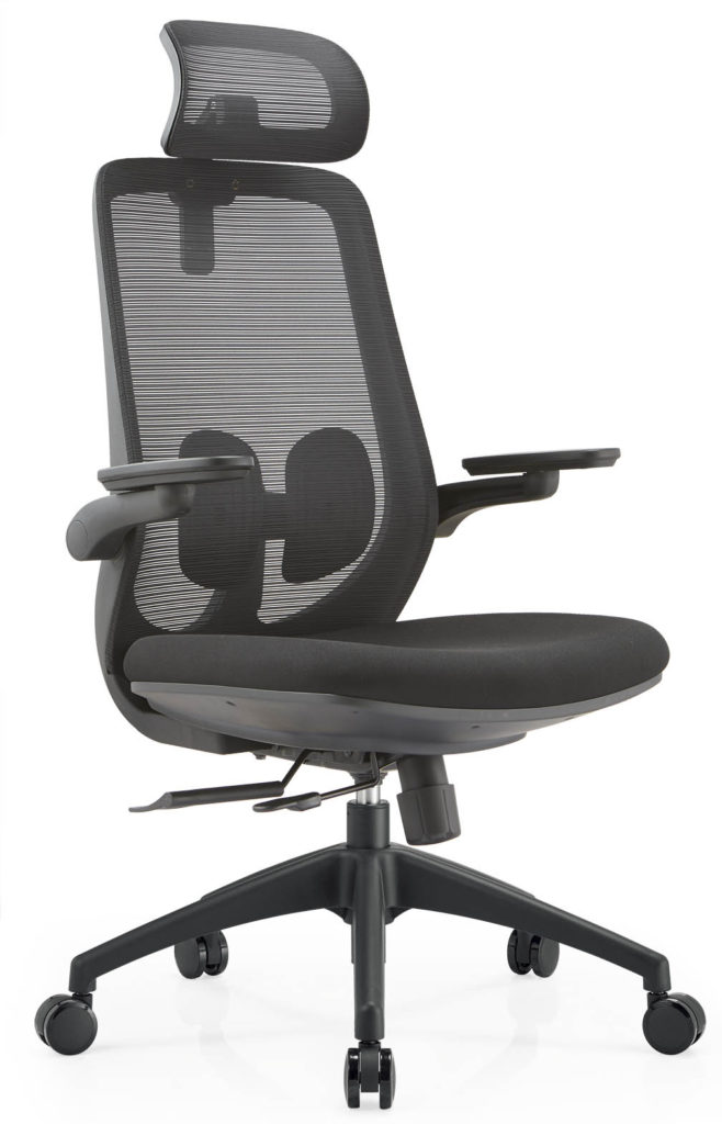 A2-H17 350 Nylon foot Three-speed sliding chassis(Black) ergonomic office chair_BELEYO CHAIR - A2 Shaped cotton cushion Ergonomic office chair_Beleyo chair - 1