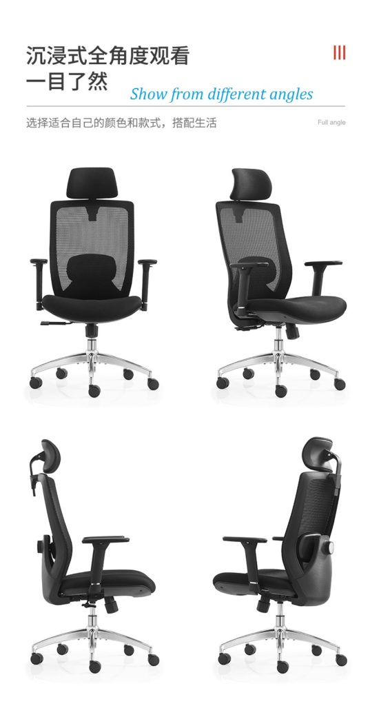V6-H10 Factory Executive Office Chair with 3D adjustable armrests office chair ergonomic _BELEYO CHAIR - V6 Shaped cotton cushion Ergonomic office chair_Beleyo chair - 12