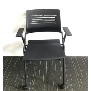 Convenient Movable Training Conference Folding chair  Training Chair With Wheels