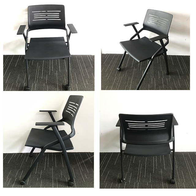 Convenient Movable Training Conference Folding chair  Training Chair With Wheels - YC-02 Training chair _Beleyo chair - 1