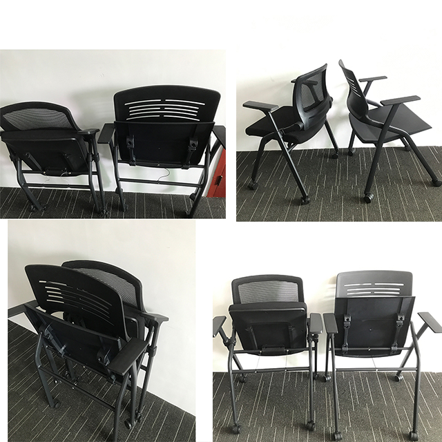 Convenient Movable Training Conference Folding chair  Training Chair With Wheels - YC-02 Training chair _Beleyo chair - 2