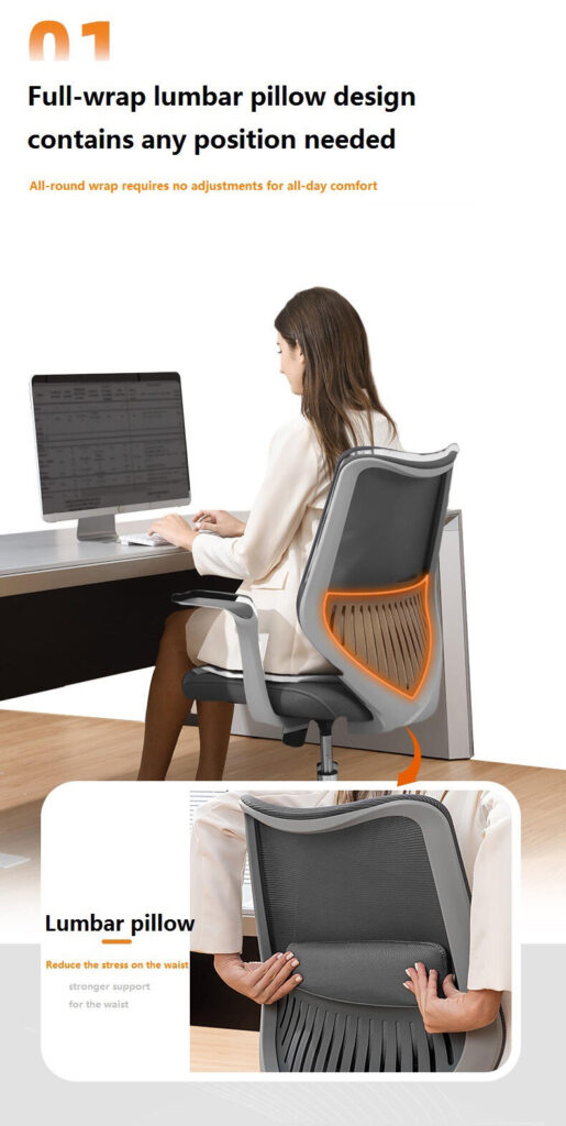YC-03 option colour middleBack Executive Ergonomic office chair_BeleyoChair - B3 Mid back ergonomic office chair_Beleyo chair - 4